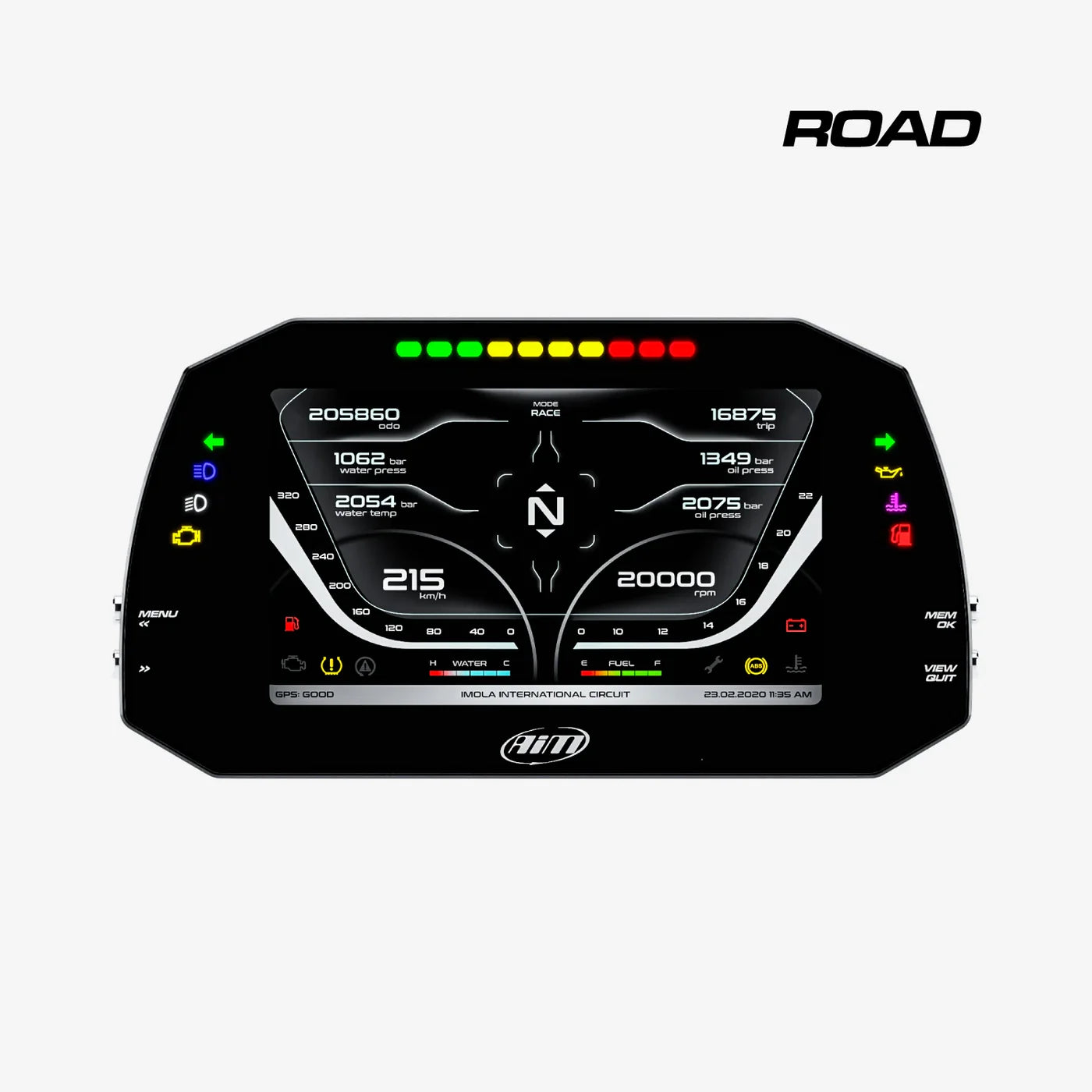 AIM MXG 1.3 Strada with Road Icons